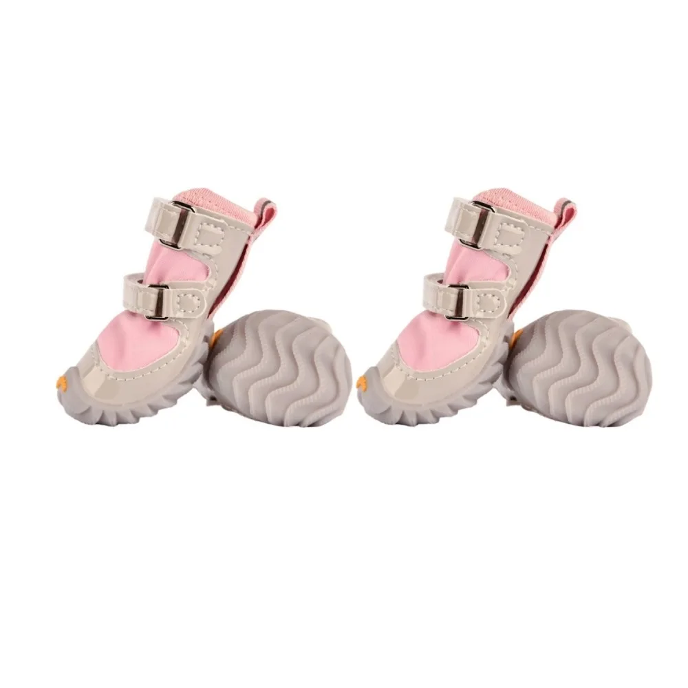 

4pcs/set Warm Dog Cotton Shoes Breathable Waterproof Non-Slip Dog Shoes Soft Bottom Anti-dirt Dog Snowshoes Autumn Winter