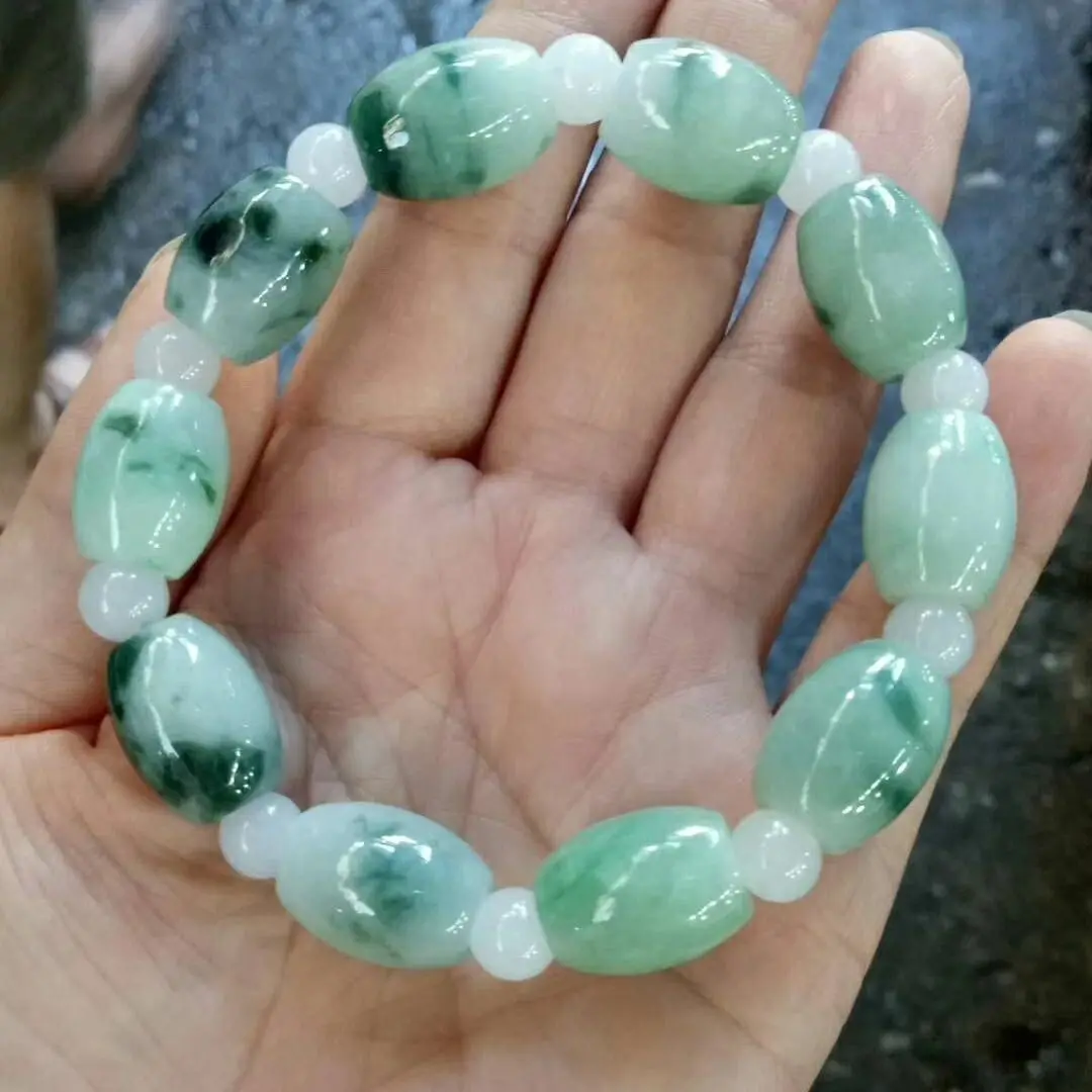 

Original New Passepartout Light Green Jade Bracelet for Men and Women High-end Jewelry Gift for Friends on Holidays