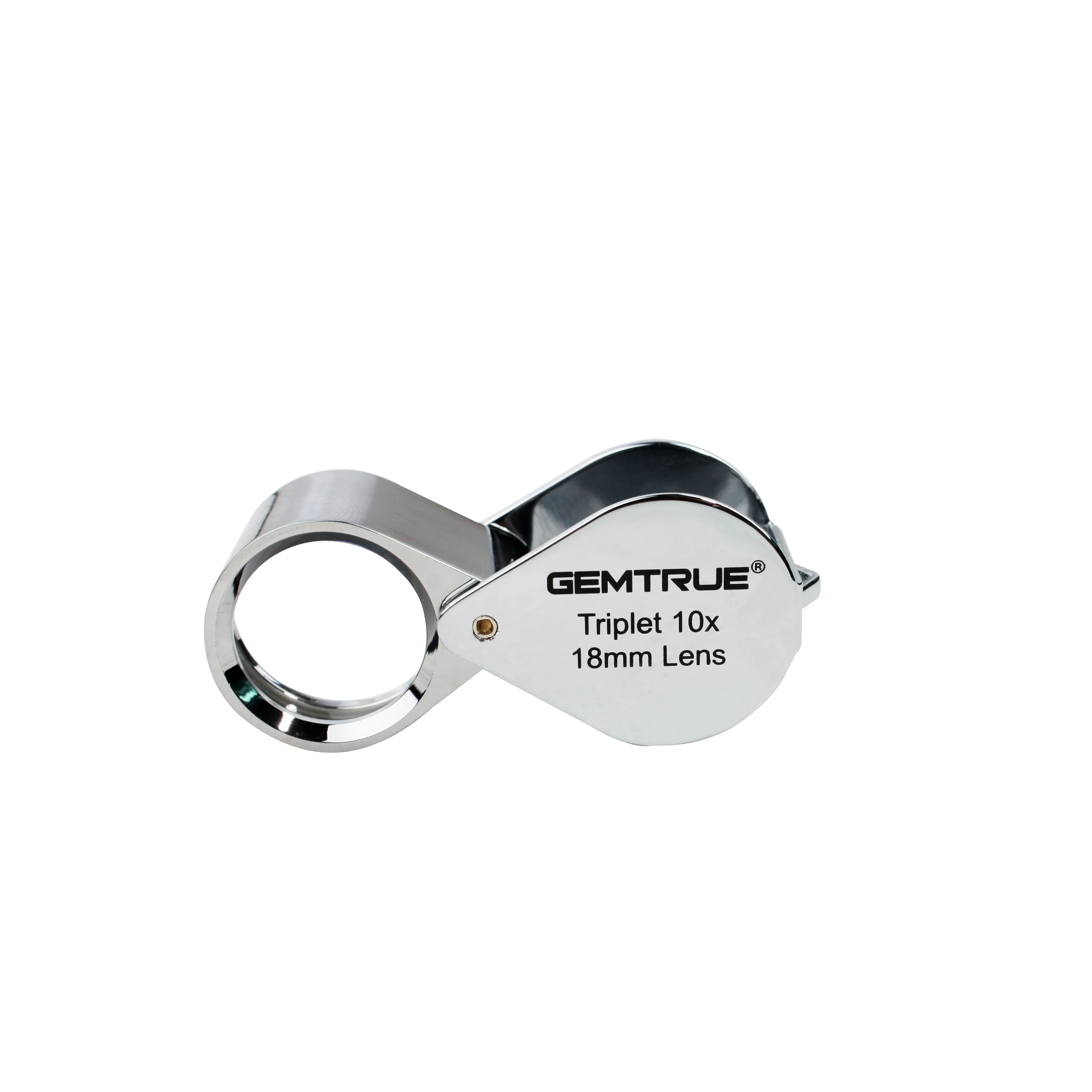 

DK96003 DiKaiTools GemTrue Brand Portable Folding 18mm 10X Jewelry Diamond Triplet Magnifier Loupe