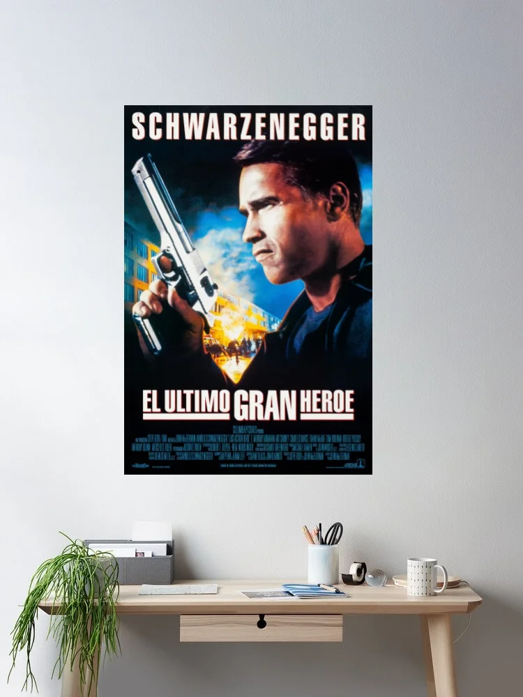 

Last Action Hero Movie, Print Art Canvas Poster, For Living Room Decor Home Wall Picture