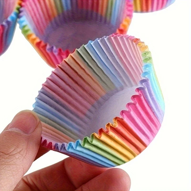 Rainbow Cupcake Paper Liners 2