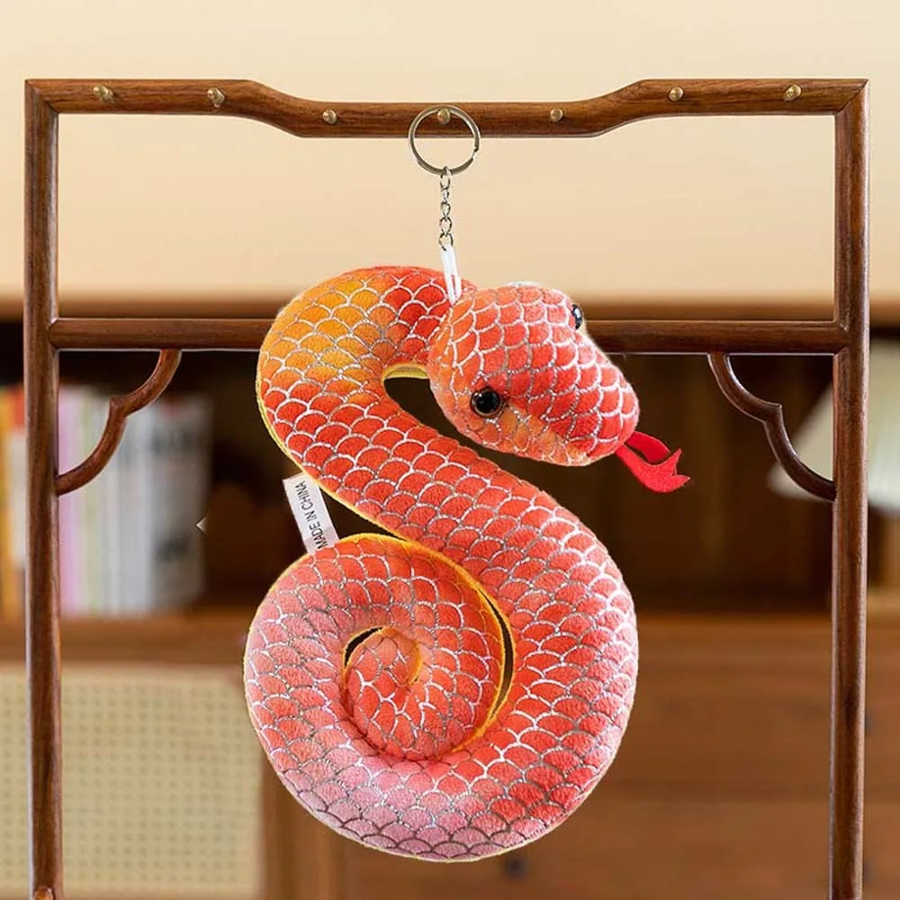 Soft Stuffed Doll Little Snake Plush Toy Zodiac Mascot Doll Gift Collection Plush Snake Key Chain 2025 Chinese New Year