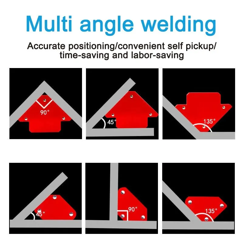 1pc 25LBS localizzatore di saldatura magnetica saldatura elettrica aspirazione ausiliaria magnete ad angolo retto angolo obliquo strumento
