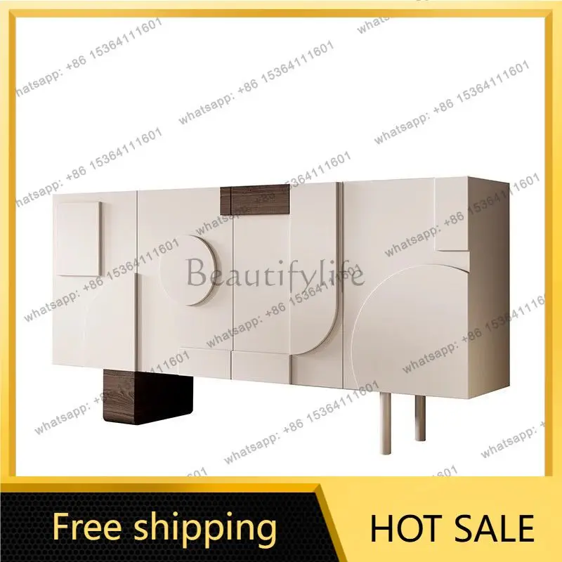 Zj. Light luxury entrance cream style shoe cabinet modern simple home storage side cabinet
