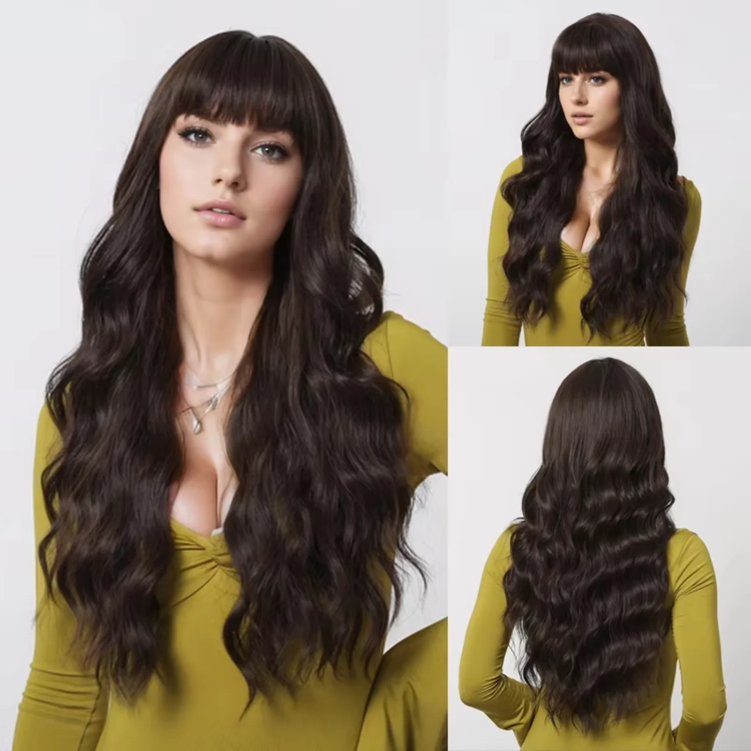 28Inch Colour Wig Long Straight Synthetic Wig for Women Fashion Wig for for Daily Halloween Costume Party Cosplay ﻿ Wig