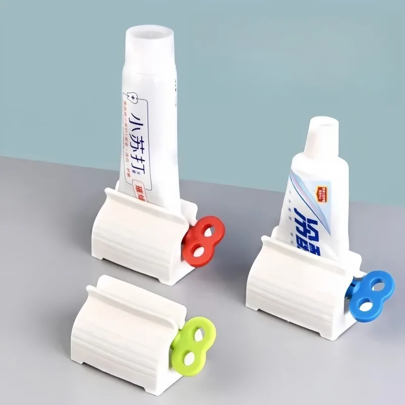 Toothpaste Squeezer, Lazy Person Squeezes Toothpaste, Miracle Tool for Children Squeezes Small Sample Facial Cleanser, Bathroom Manual Rotating Clamp
