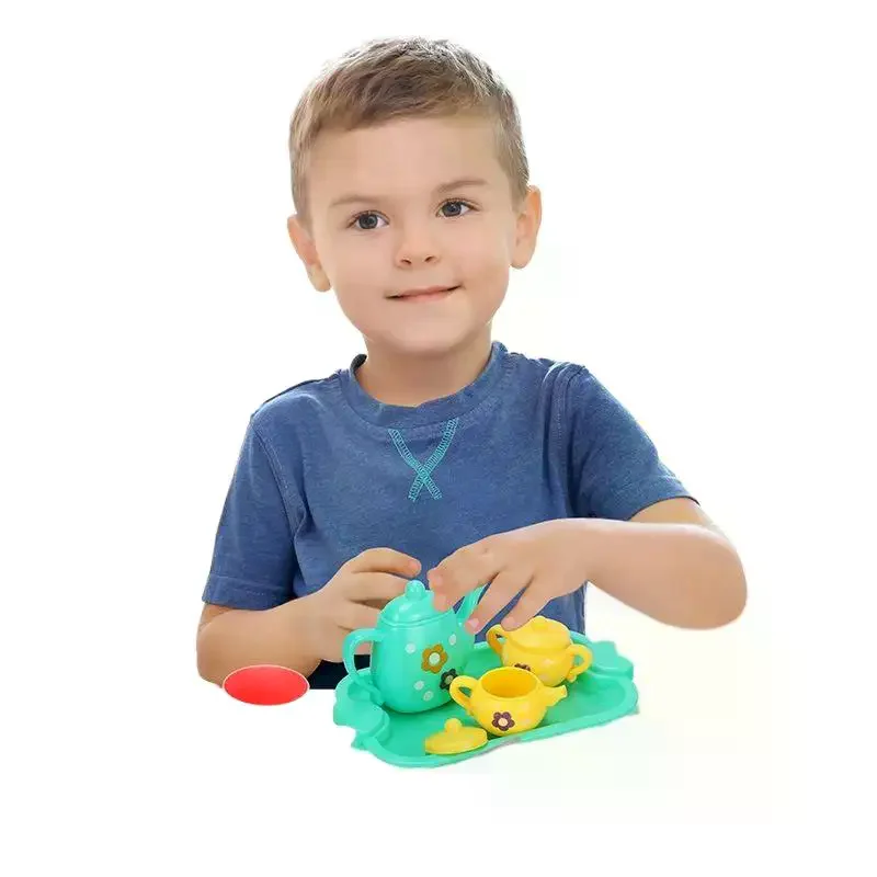 Kindertheeservies Fantasiespelspeelgoed - Simulatie Theepot Theekopje Keukenaccessoires Afternoon Tea Speelset voor jongens en meisjes Verjaardagsgif
