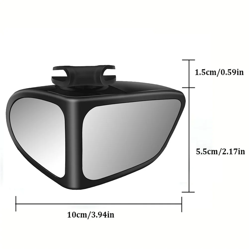 APKTNKA 1Pair 360 Degree Rotatable  Car Blind Spot Convex Mirror Automibile Exterior Rear View Parking Mirror Safety Accessories