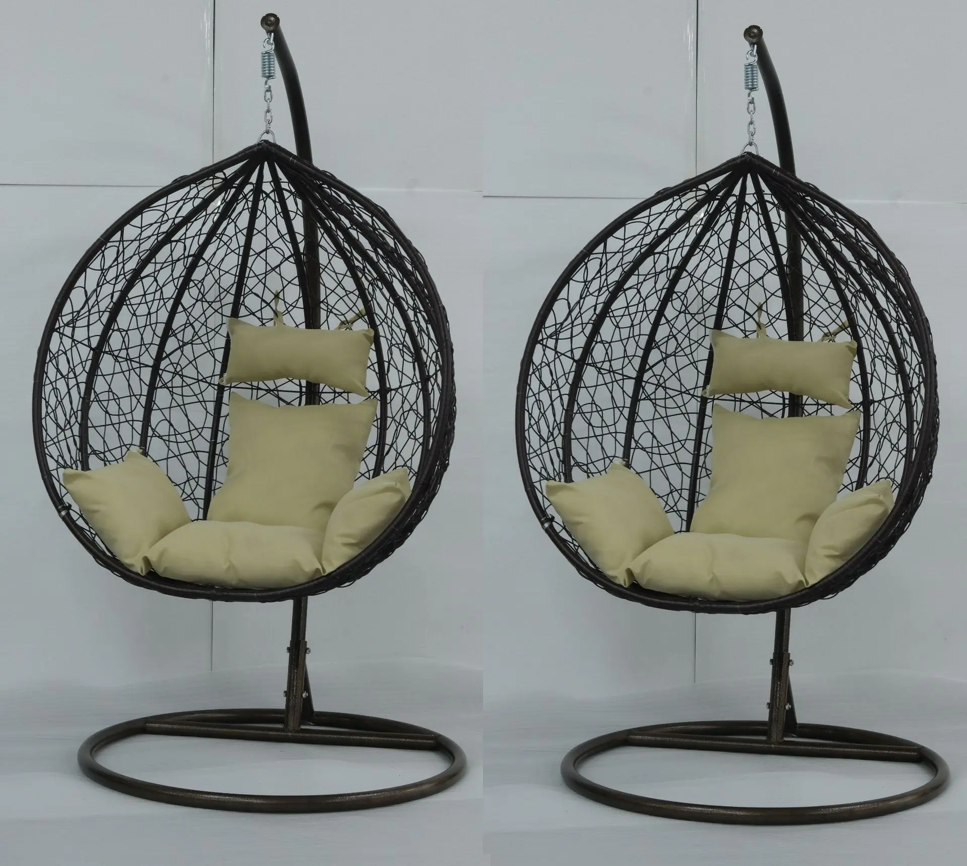 Hanging basket single hanging orchid bird\'s nest swing cushion hanging chair cushion rattan chair cradle thickened