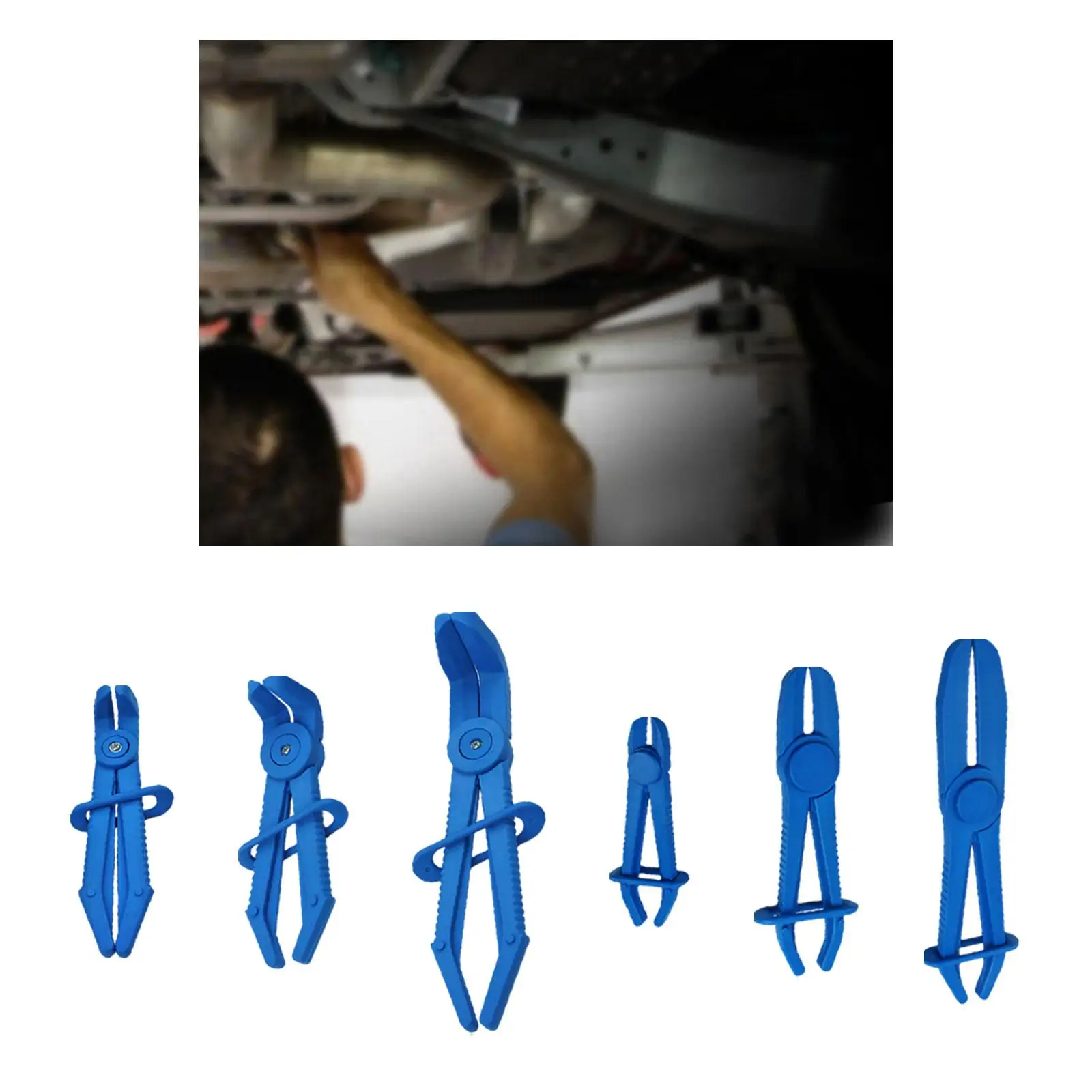 6x أنابيب قطع كماشة قرصة قبالة المشبك كماشة منحنى الوقود خط المياه خرطوم كماشة المشبك خرطوم قرصة كماشة للسيارات سيارة شاحنة #1