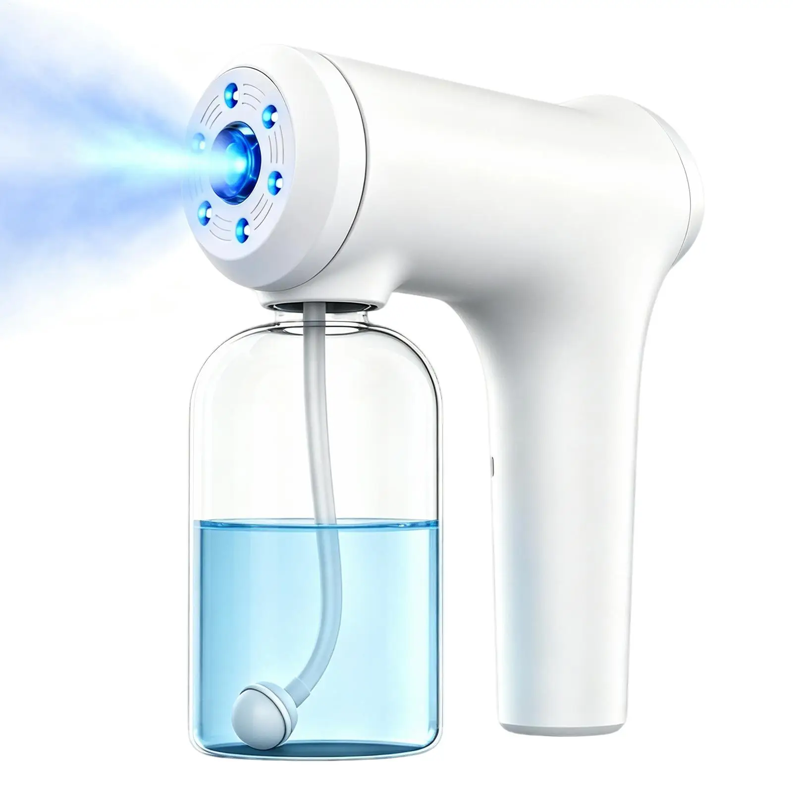 Nano Mist Sprayer 350ml Electric 6 Levels Cordless Rechargeable Handheld Fogger Machine for Water Toner Home Office Salon Travel