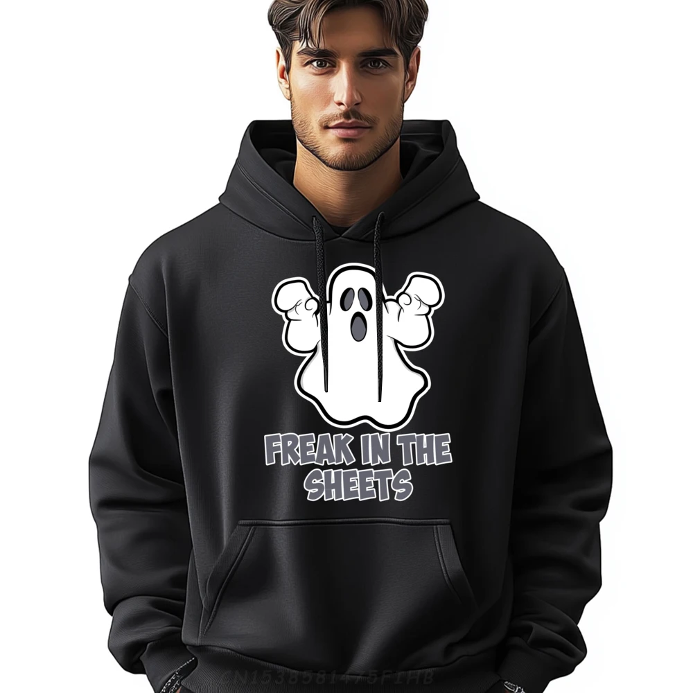 

Freak in the sheets Ghost Party on Halloween Sports Hoodies Men Luxury Clothes Men Man New In Sweatshirts