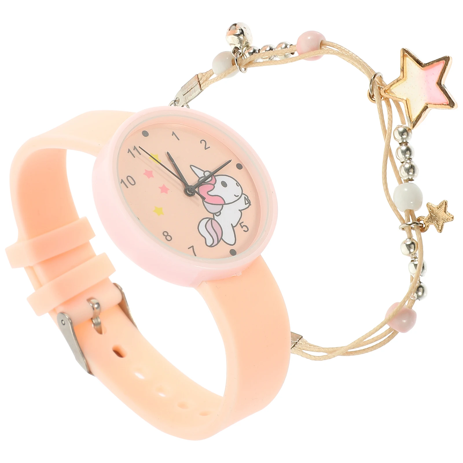 

1 комплект, 1 комплект, легкий детский наручный мультяшный дизайн с рисунком единорога, портативный регулируемый ремешок, подарок для студентов на день рождения, Рождество