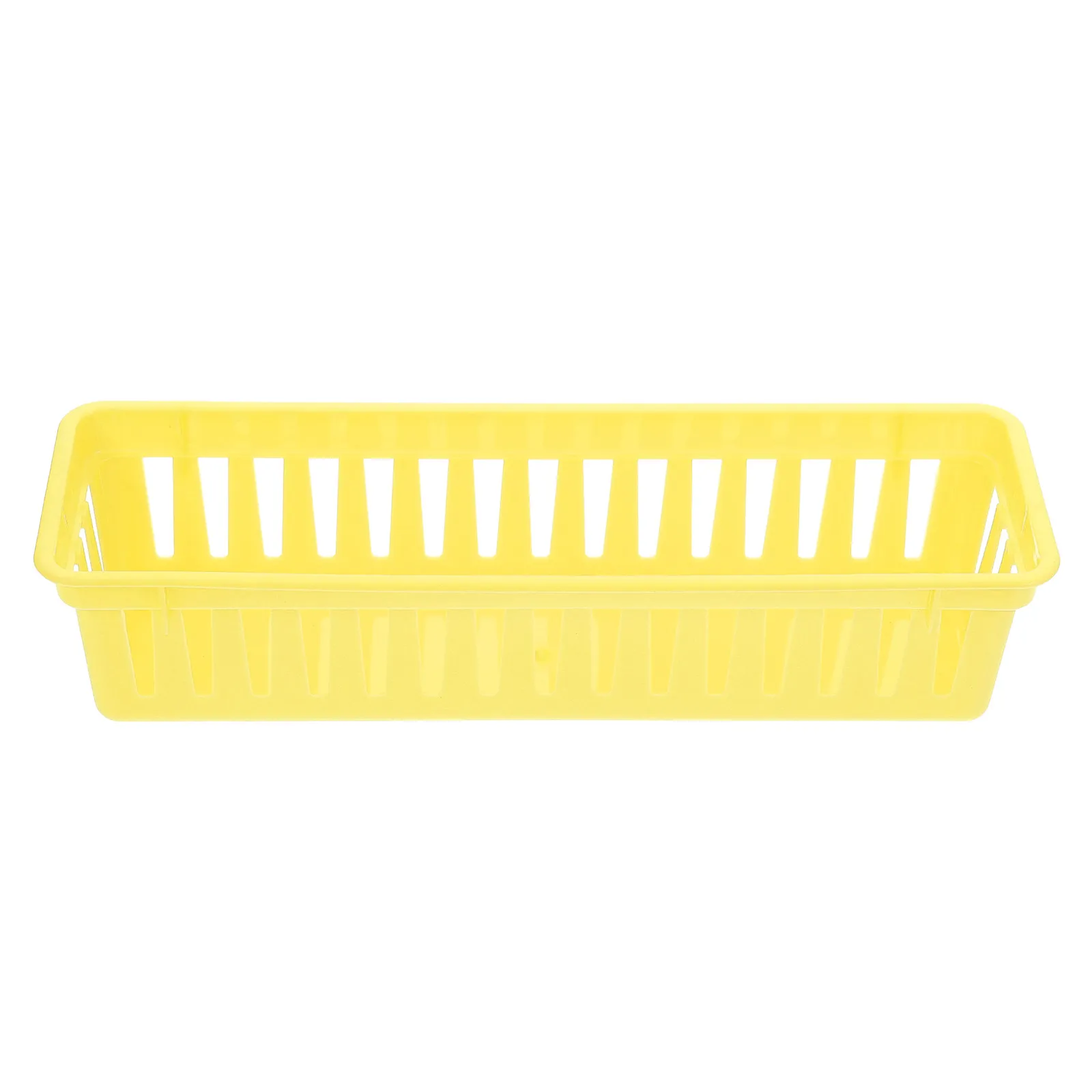 

Plastic Pencil Holder Storage Basket Colorful Desk Organizer Classroom Stationery Bin for Students Teachers Use