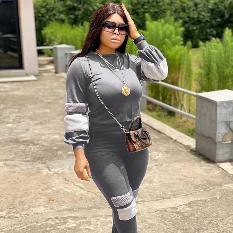 Autumn Winter Tracksuit Women 2 Piece Set Casual Sweatshirt Top and Pants Set Streetwear Lounge Sweat Suits Women Two Piece Set image 4