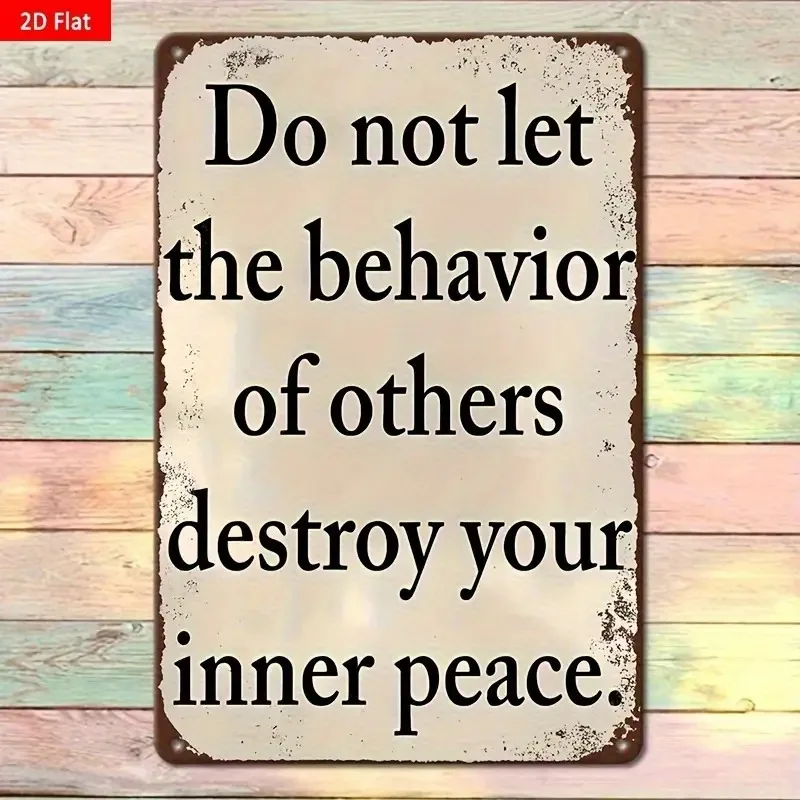 1pc Funny Metal Wall Decor Aluminum Sign with 