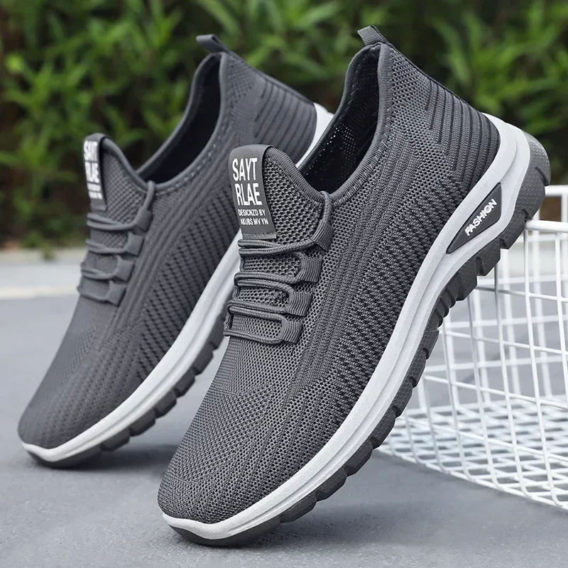 Men's shoes summer 2024 new breathable outdoor single shoe strap convenient running shoes sports shoes