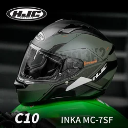 Original HJC C10 INKA Motorcycle Helmet Full Face Off-road Racing helmet Cascos para moto DOT Certification Capacete Casco moto