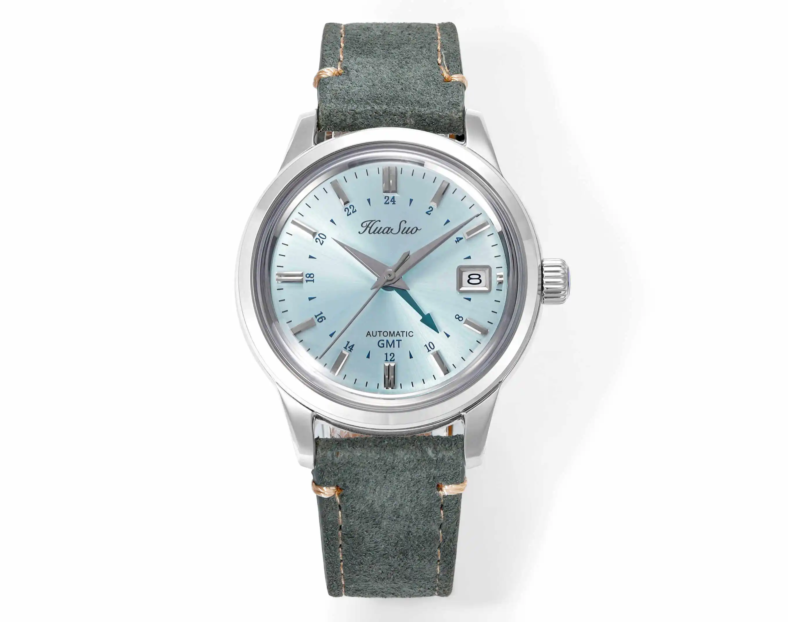 

HUASUO Huasuo Watch Glacier Blue Japanese Movement Premium Men's Genuine GMT Watch