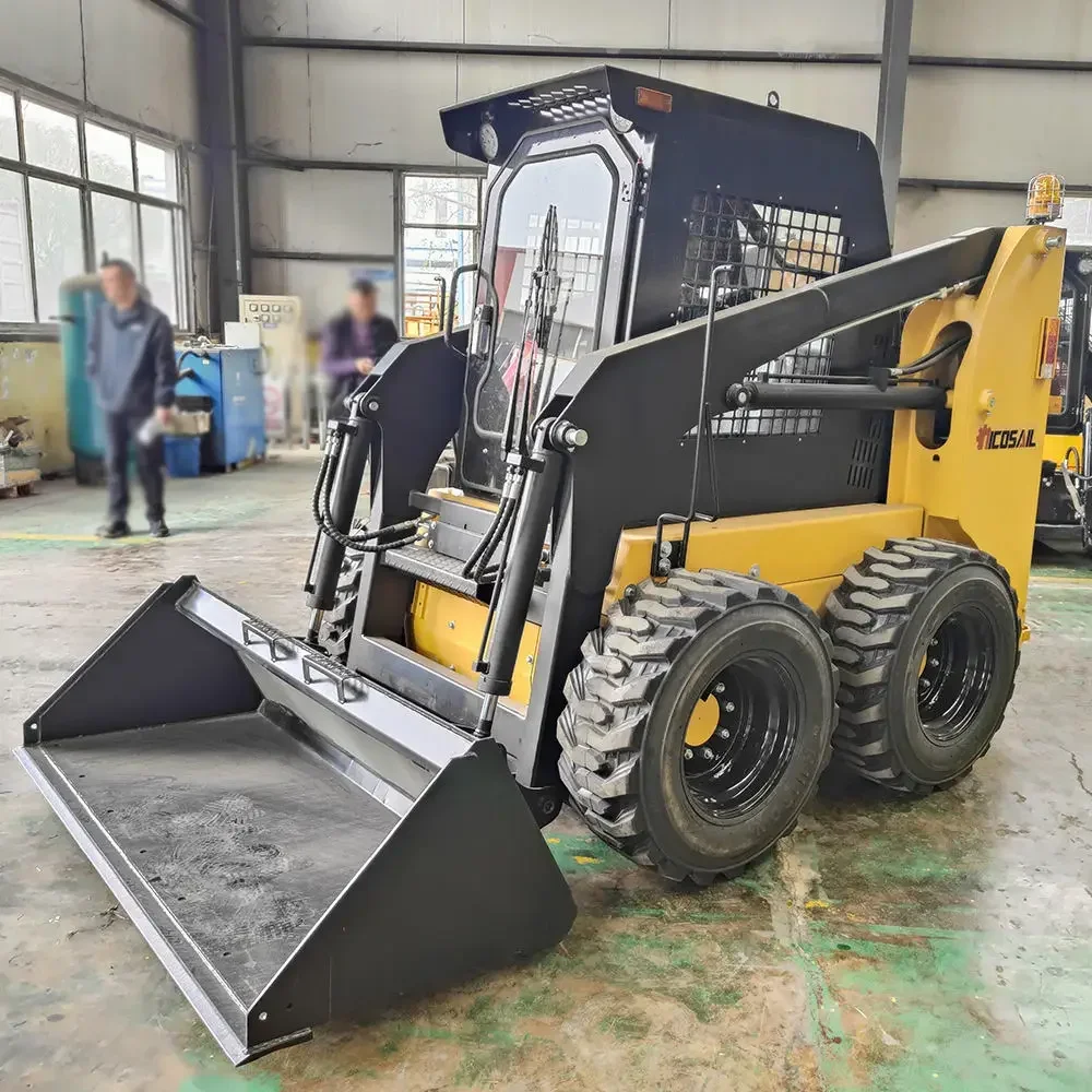 Fabbrica di macchinari personalizzati Euro 5 CE EPA piccolo caricatore Mini Skid Steer Loader 500kg 800kg Skid Steer Track Loader in vendita