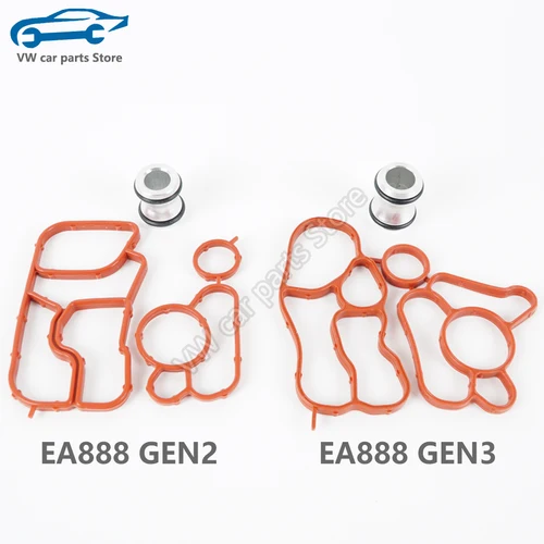 06J 117070 C 06J 115441 Una junta de enfriador de aceite, tubo y junta de conector para EA888 Audi A4A5A6Q5 VW Golf Tiguan Passat Jetta 06L 115441