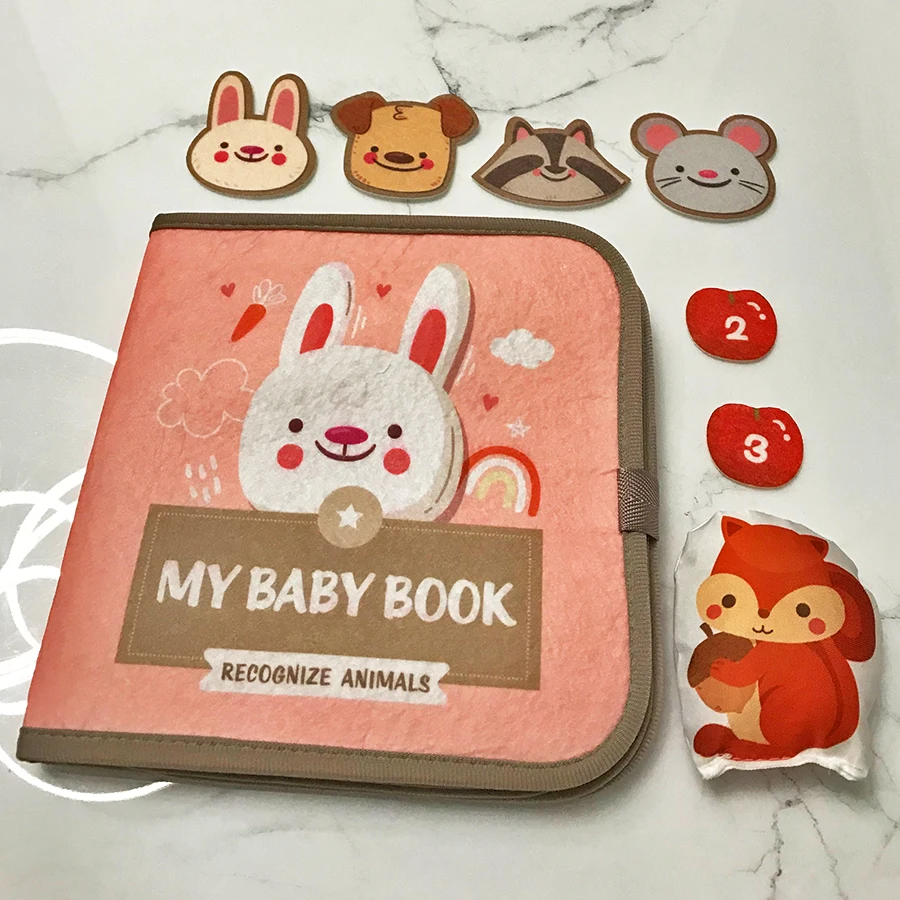 Il bambino non può strappare, libro di stoffa per l'educazione precoce, libro morbido, panno in feltro per bambini, apprendimento della cognizione, giocattoli per bambini