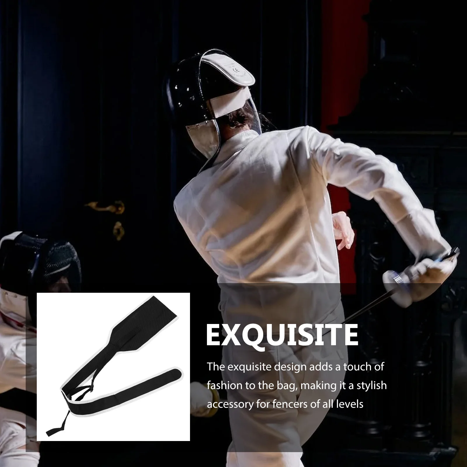 

Fencing Sword Bag 1 Large Capacity Lightweight Cloth Design Easy Clean Single Strap for Daily Use Fencing Equipment