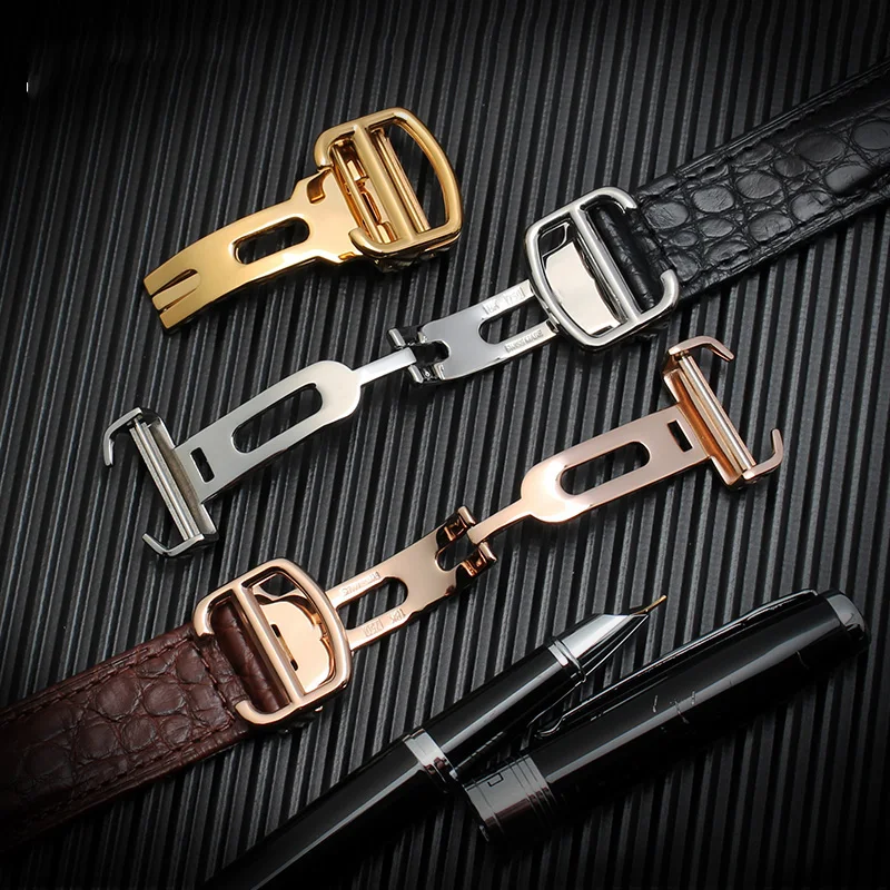 Crocodile leather watch strap For Cartier blue balloon WSBB0025 W69012Z4 14-8mm 16-8mm 18-11mm 20-12mm 22-14mm convex watchband