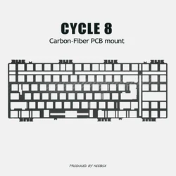 Keebox TKD Cycle8 PCB Mount Plate Mount Mechanical Keyboard Custom Plate PC PP POM FR4 ALU Carbon Fiber Keybaord Plate DIY