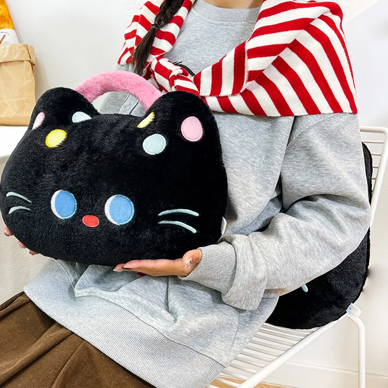 新しいサンリオ黒ハローキティぬいぐるみぬいぐるみ枕子供のための誕生日クリスマスギフトかわいい人形クッションルーム装飾