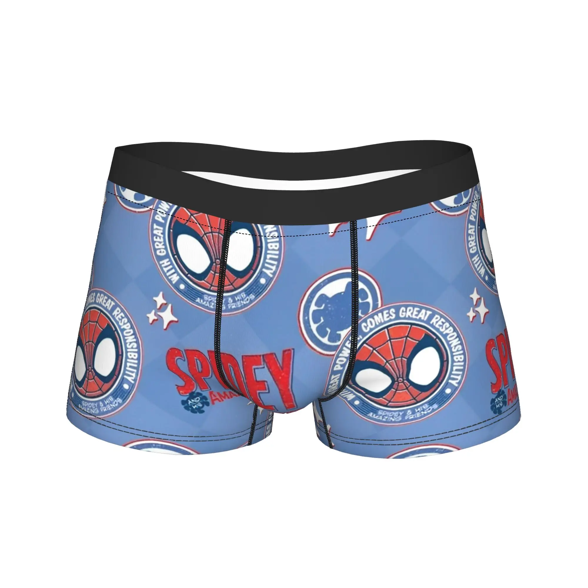 

Men Spider-Man Spiderman Hero Underwear Humor Boxer Briefs Shorts Panties Homme Breathable Underpants Plus Size