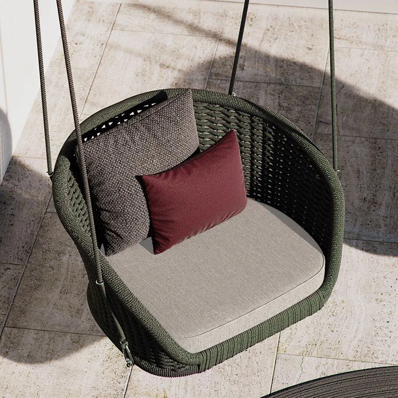 Outdoor swing courtyard swing, garden swing chair hanging chair outdoor double rattan hammock small courtyard