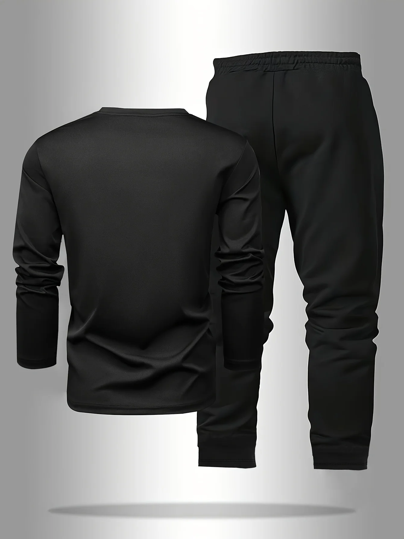 Ensemble de vêtements de nuit 2 pièces pour hommes pour printemps été automne hiver pantalon à manches longues chemise de base à motifs de lettres ensemble de vêtements de maison