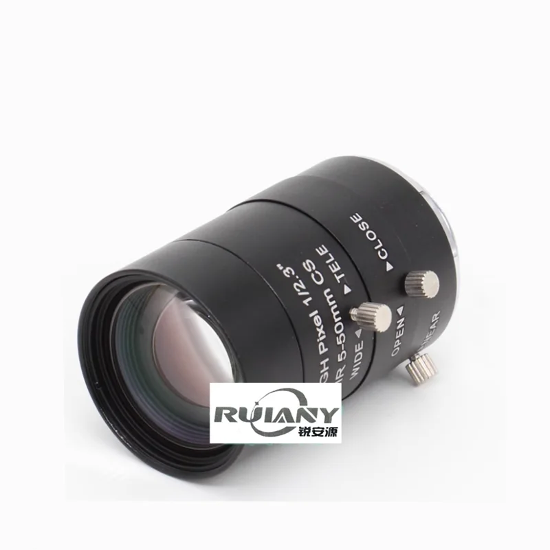 5-50mm 3 million machine vision industrial camera lens CS interface manual aperture zoom monitoring lens