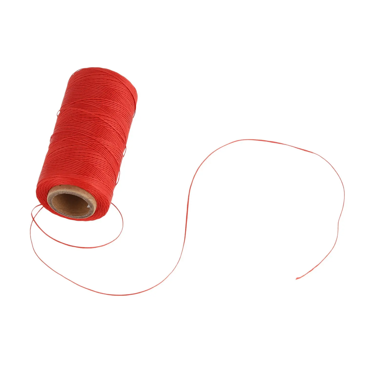 260M 150D 1MM Leather Sewing Waxed Wax Thread Hand needle Cord Craft DIY New Color:Red