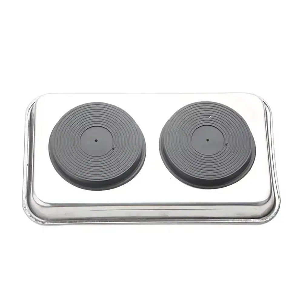 

1Pcs Round Square Magnetic Parts Tray Magnet Silver Tool Organizer Multifunctional Stainless Steel Parts Bowl