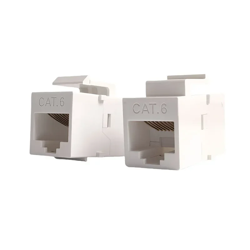 10 قطع من وحدات مقبس الشبكة CAT6 المكونة من 6 فئة سهلة التركيب، توصيل مباشر، جودة عالية للإنترنت المستقر