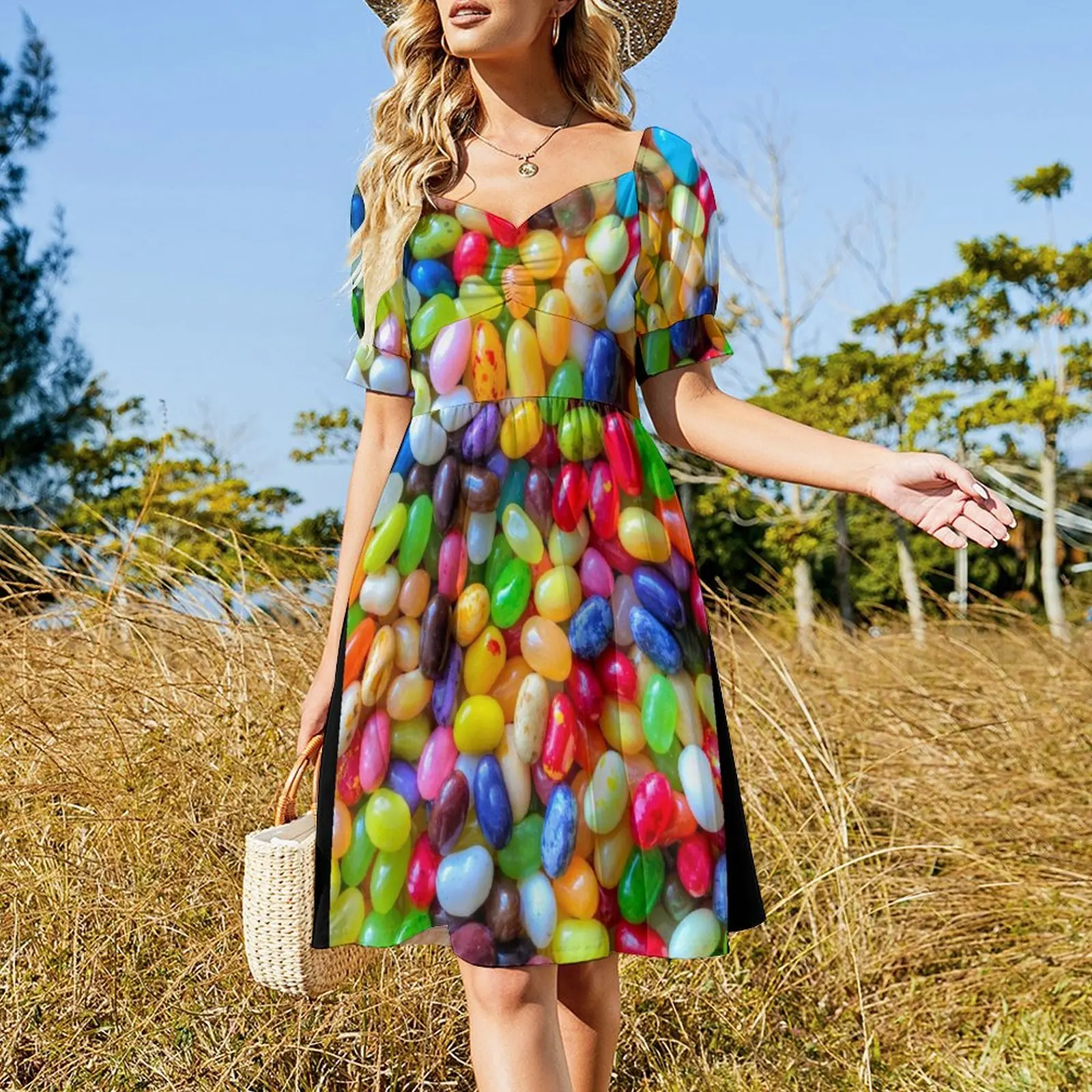 Jelly Beans Short Sleeved Dress elegant dress Clothing evening dresses luxury 2025 Dress