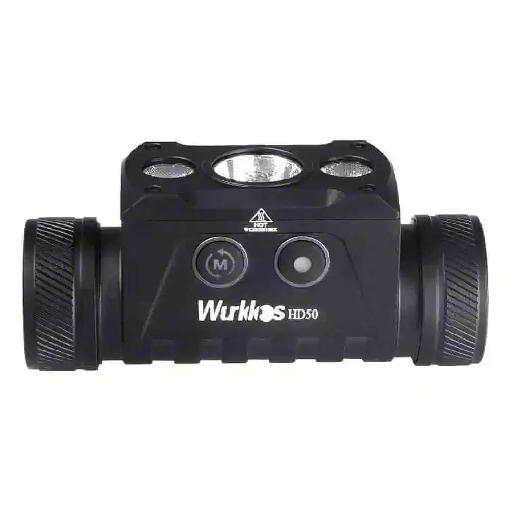 Mini torcia frontale Wurkkos HD50 a doppia sorgente da 4000 lumen