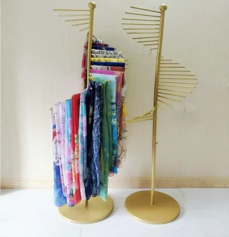

New type of iron craftsmanship silk scarf rack, scarf rack display rack, belt rack display rack