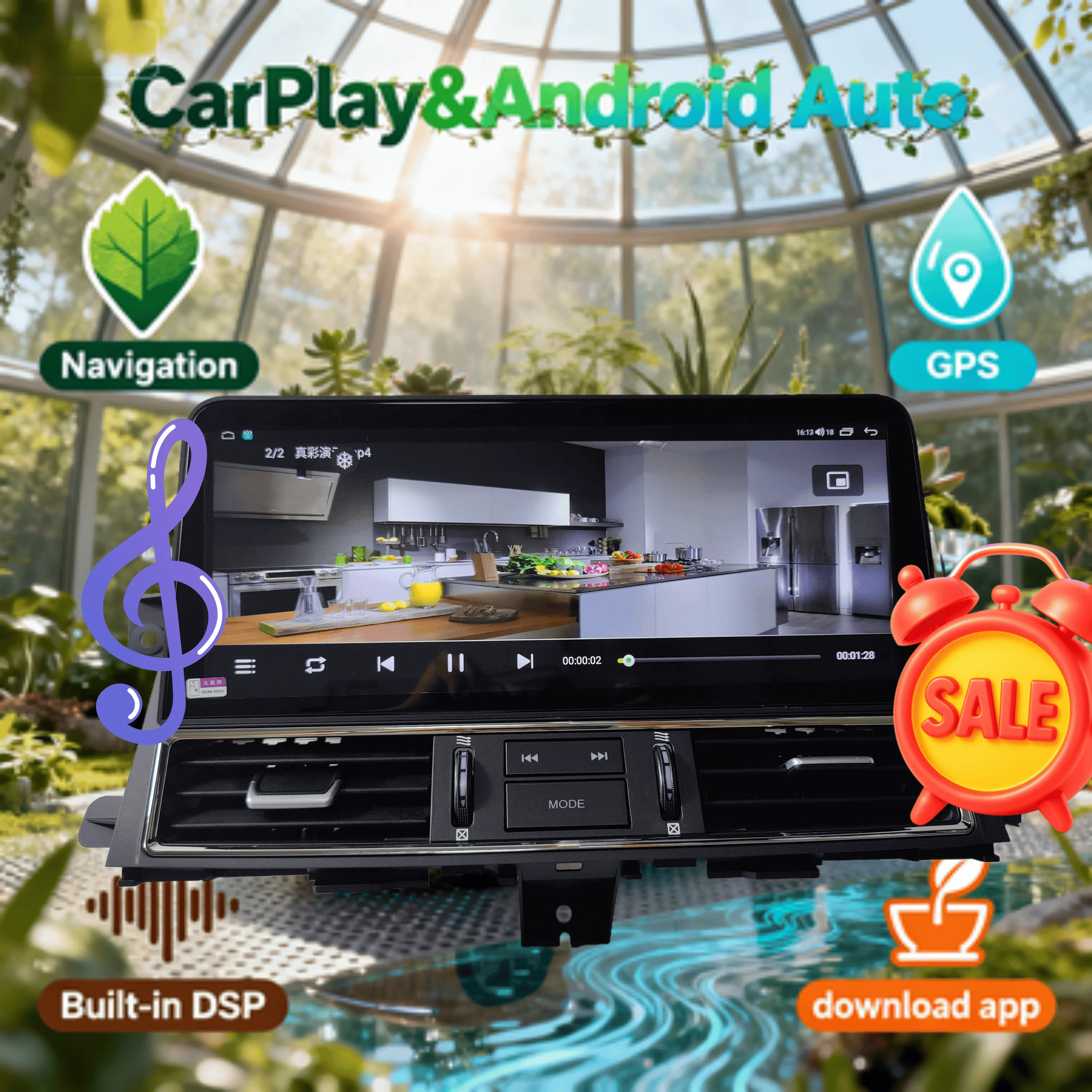 Android Screen Radio For Nissan Patrol Y61Y62 2010-2020 For Infiniti QX80QX56 Wireless Carplay Car Multimedia Video Player Radio