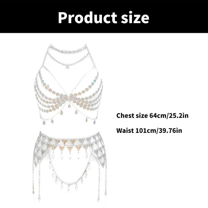 

Практическая талия и ансамбры для сети грудной клетки модные аксессуары портативные для ночных клубов и сценических выступлений