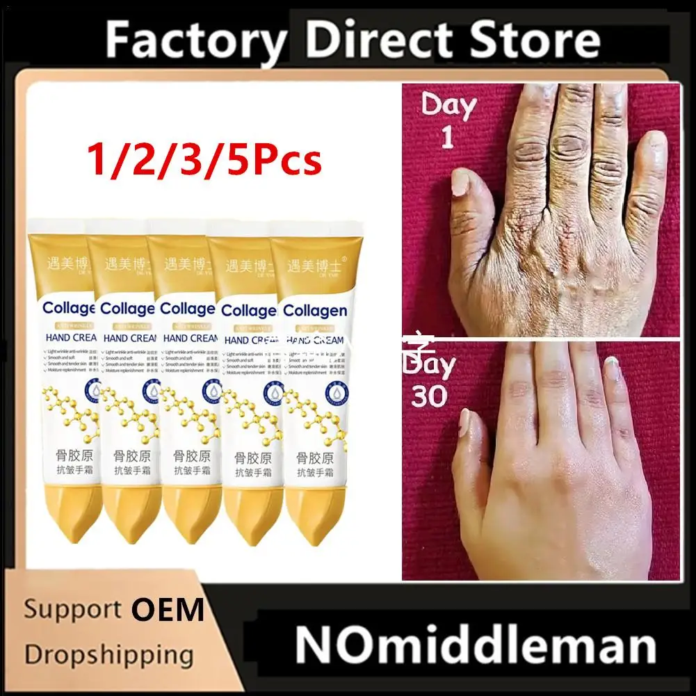 1/2/3/5Pcs ollagen Hand Cream Hands Skin Friming skincare Moisturizing Brightening Hydrating Hand Skin Care Products