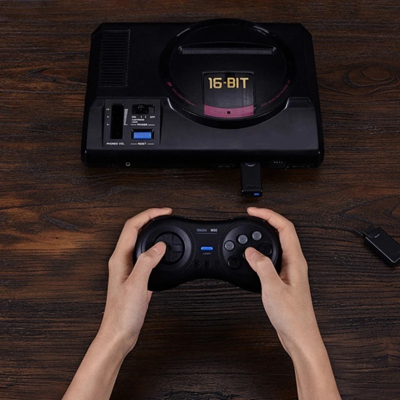 ترقية 8Bitdo ريترو صغير الأزرق الأسنان الكلاسيكية اديتيو استقبال محول لاسلكي ل الأصلي ميجا محرك سيجا Genesis NS PS4