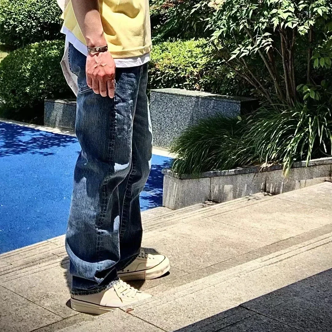 [Al dettaglio e commercio all'ingrosso] VISVIM WMV SCULPTURE SOCIAL 01DRY-21 Jeans vecchi dritti a vita medio-alta024
