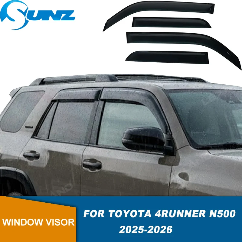 

Side Window Deflector For Toyota 4Runner N500 2025 2026 Weathershield Door Visor Wind Rain Sun Guard Accessories
