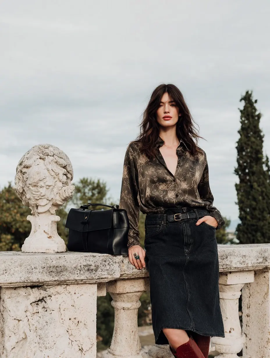 

Mia Muse Women's Shirts 2025 Autumn Fashion Printing Single Breasted Button Front Long Sleeve Shirt Collar Casual Shirts