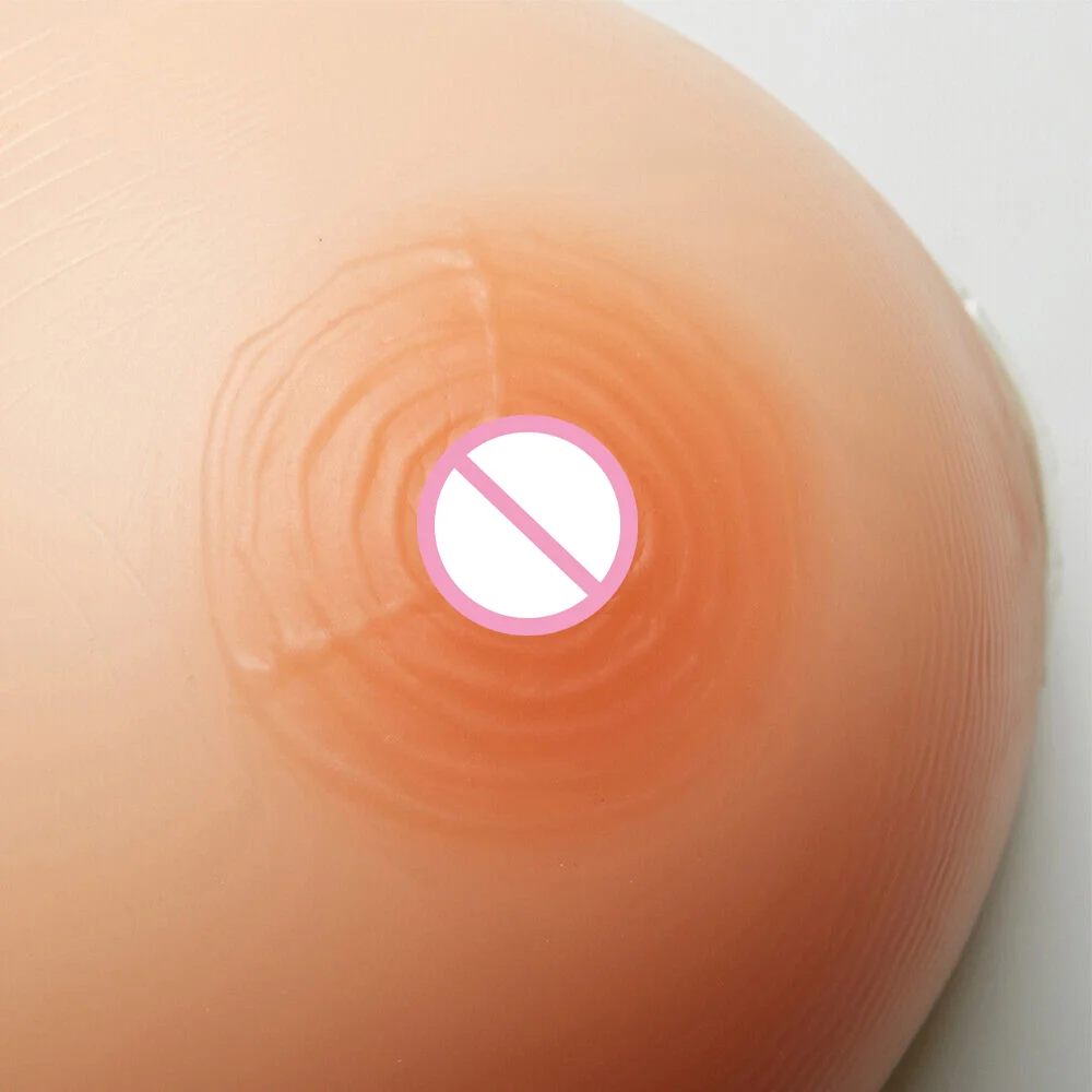 Silicone Realisitc Breast Forms Crossdresser Sticky Boobs Self-adhesive Realistic Big Boobs 2Pcs Tit Pad for Shemale Cosplay