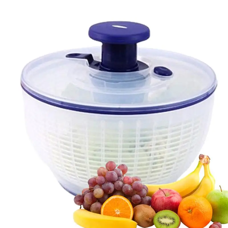 

Fruit Washer Spinner Fruit Spinner Cleaner Washer Dryer Large Fruit Washing Machine Rotator Press Type Salad Spinner For Fruits