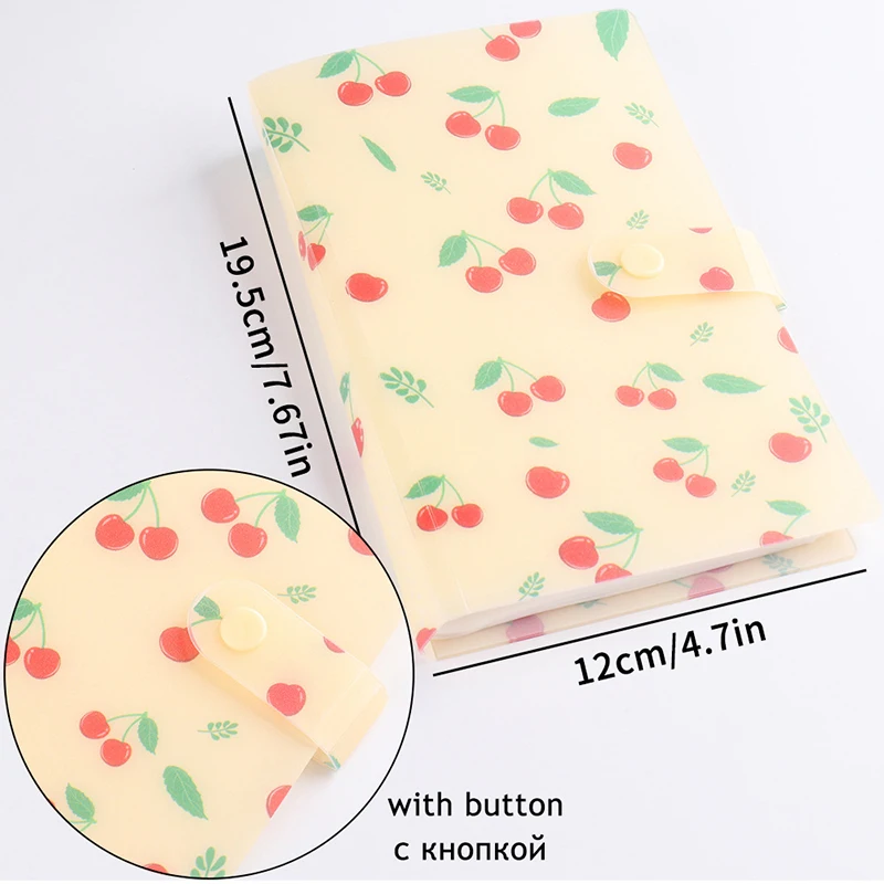 Libro de almacenamiento de pegatinas para uñas con 120 ranuras, transparente/flores/cubierta de frutas, álbum de almacenamiento de calcomanías para uñas para pegatinas pequeñas